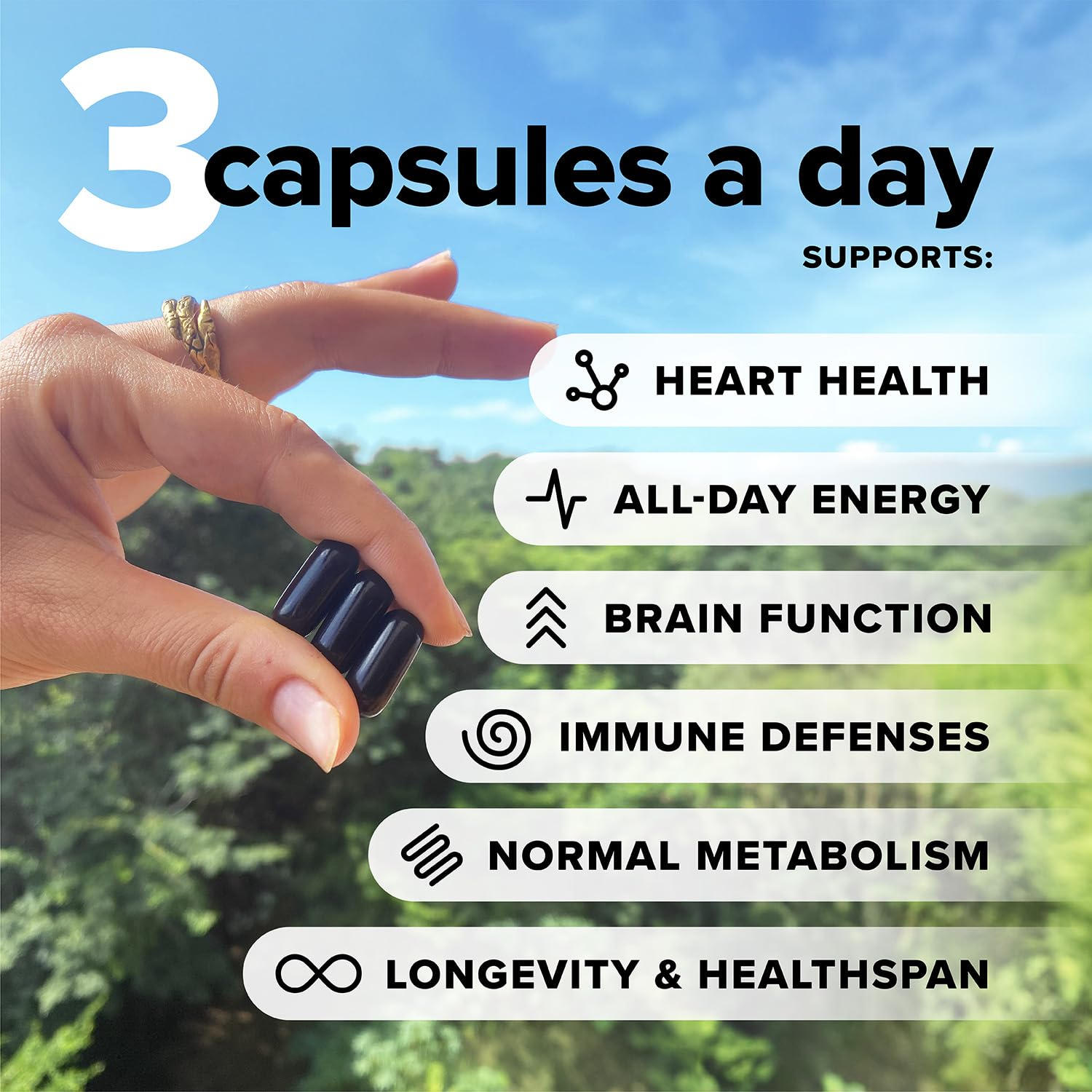 Capsules oméga-3 DHA/EPA de Complement pour cœur et concentration.