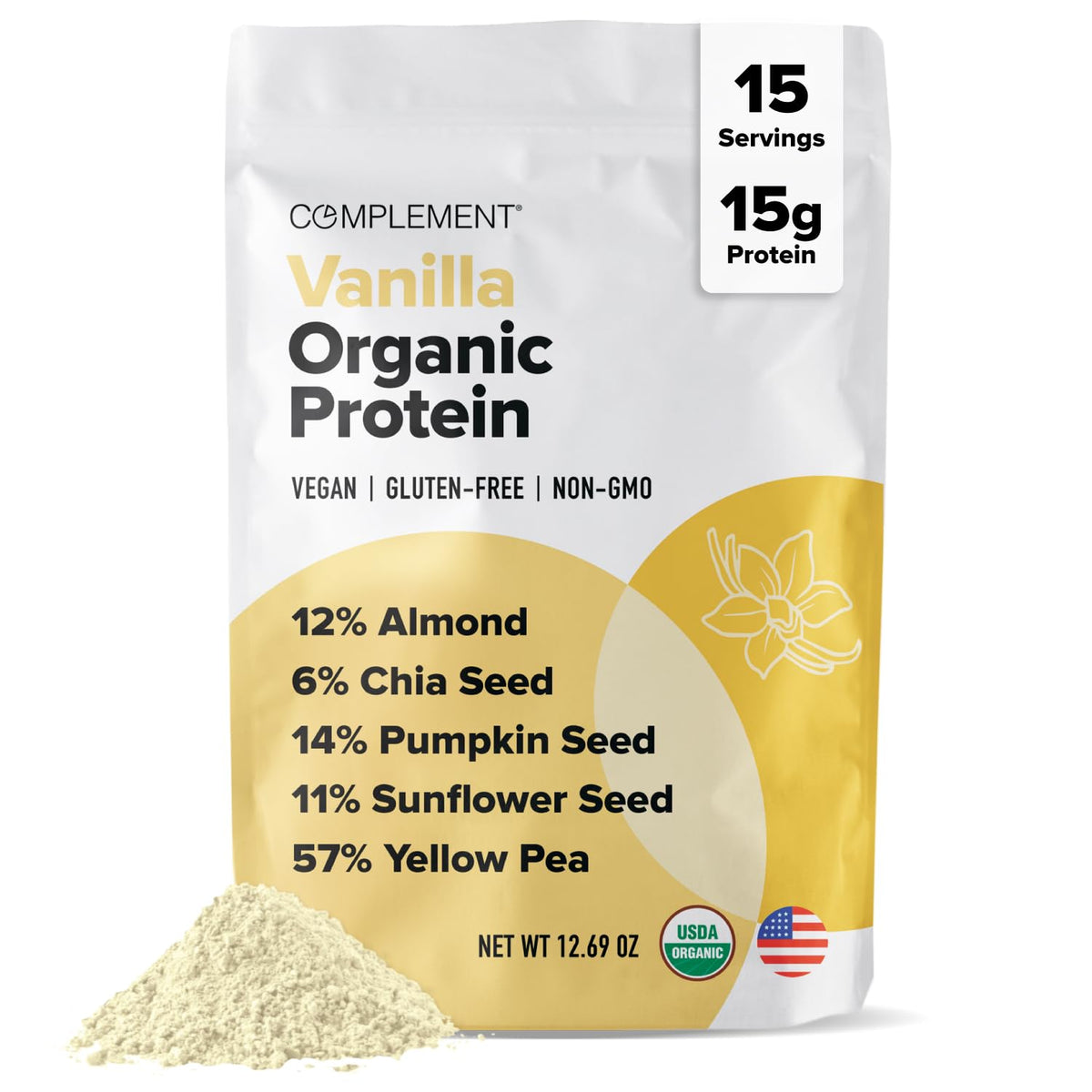 Complement Vanille Proteine Poudre: bouteille prête pour smoothie proteine sans arome artificiel