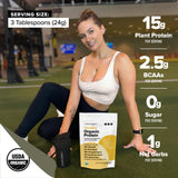Complement Vanille Proteine Poudre: mesure facile pour shake post-entraînement