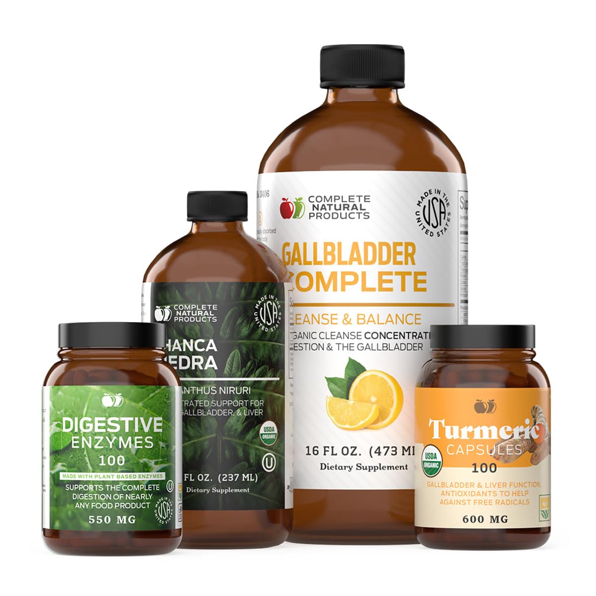 Complete Natural Products – bouteille-liquide: soutien biliaire potentiel et confort digestif.