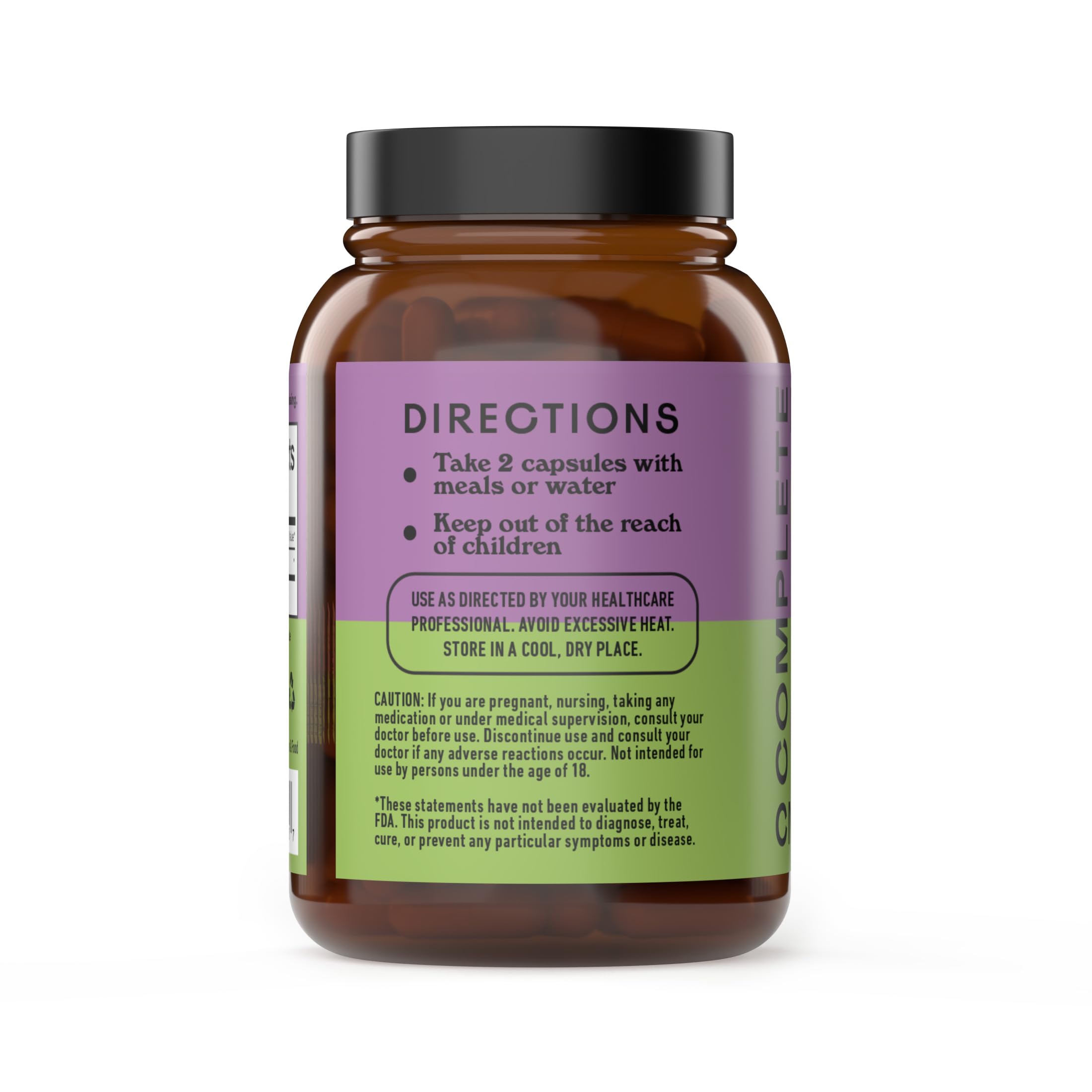 Gélules 500 mg Complete Natural Products, poudre pure sans additifs, usage quotidien facile.