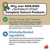 Complete Natural Products D Mannose, fabriqué aux États‑Unis pour traçabilité et qualité.