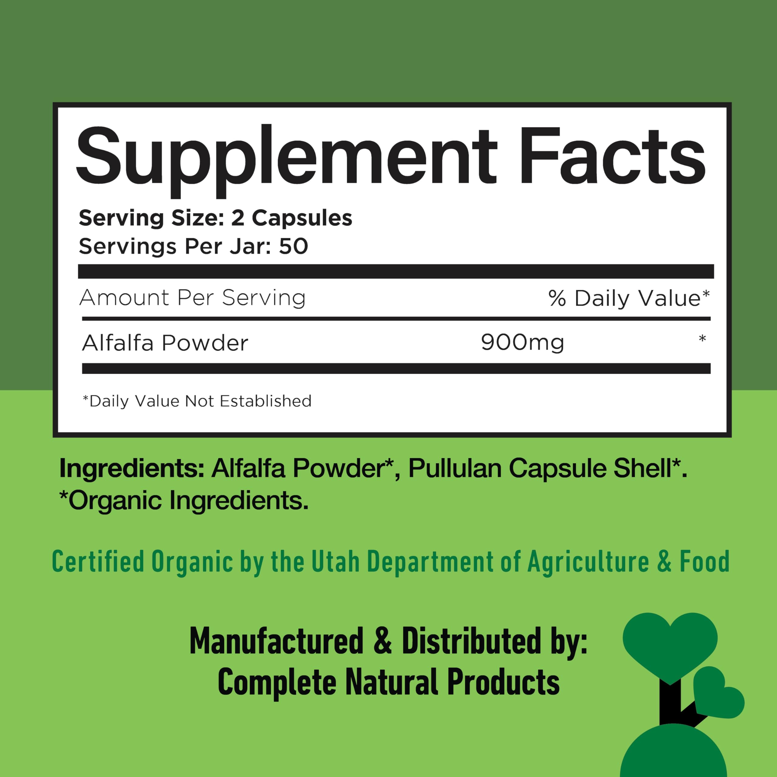 Complete Natural Products Dosage 450 mg – indication de dosage et format pratique.