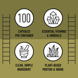 Complete Natural Products gélules végétariennes algue islandaise, sans ingrédients animaux.