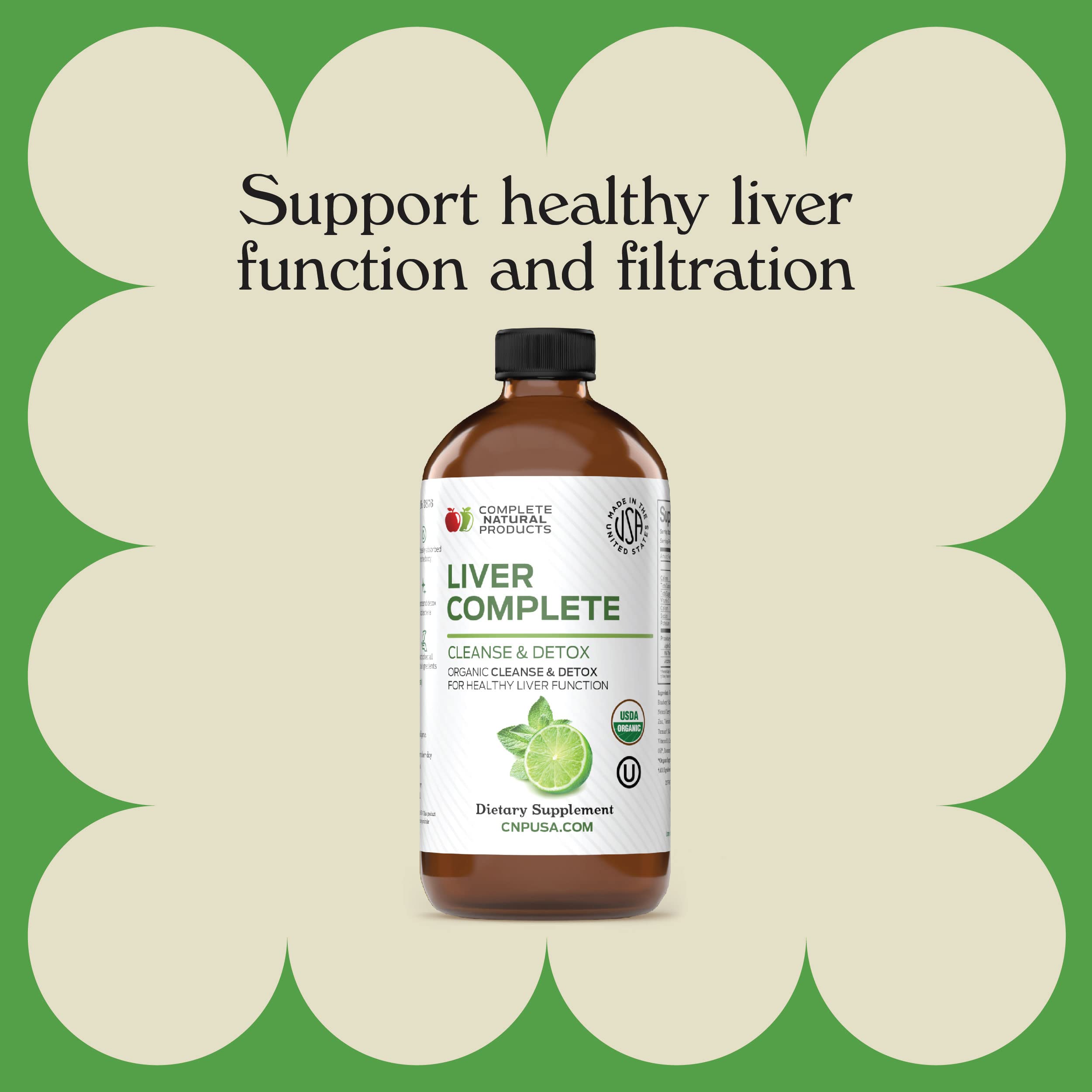 Complete Natural Products Liver Complete: ingrédient artichaut mis en avant.