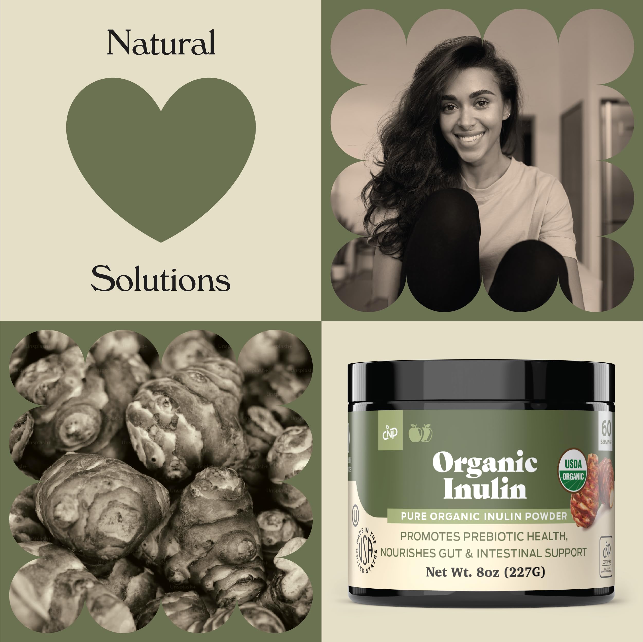 Complete Natural Products Inuline bio poudre — boisson de fruits équilibrée