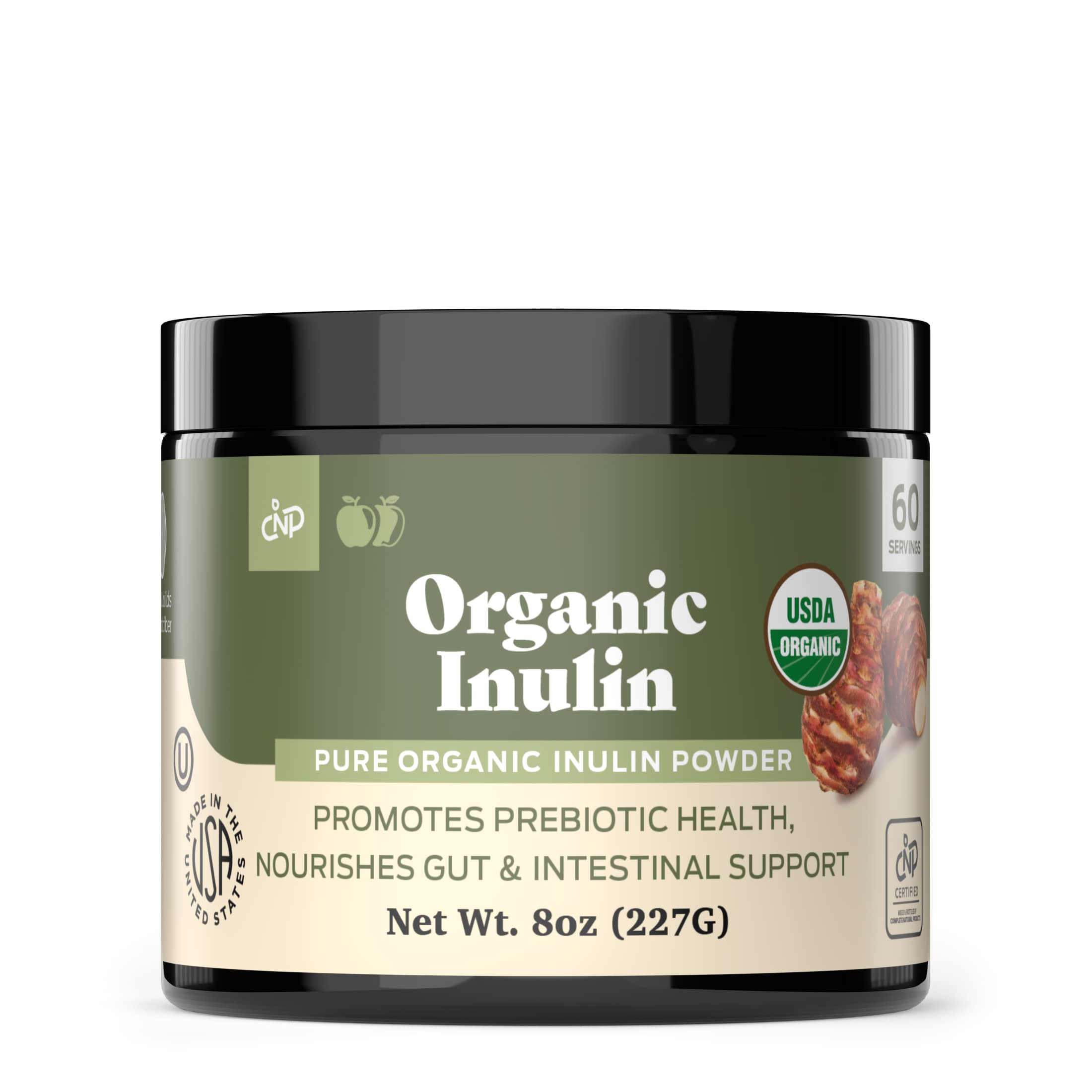 Complete Natural Products Inuline bio poudre — emballage pratique pour dosage quotidien