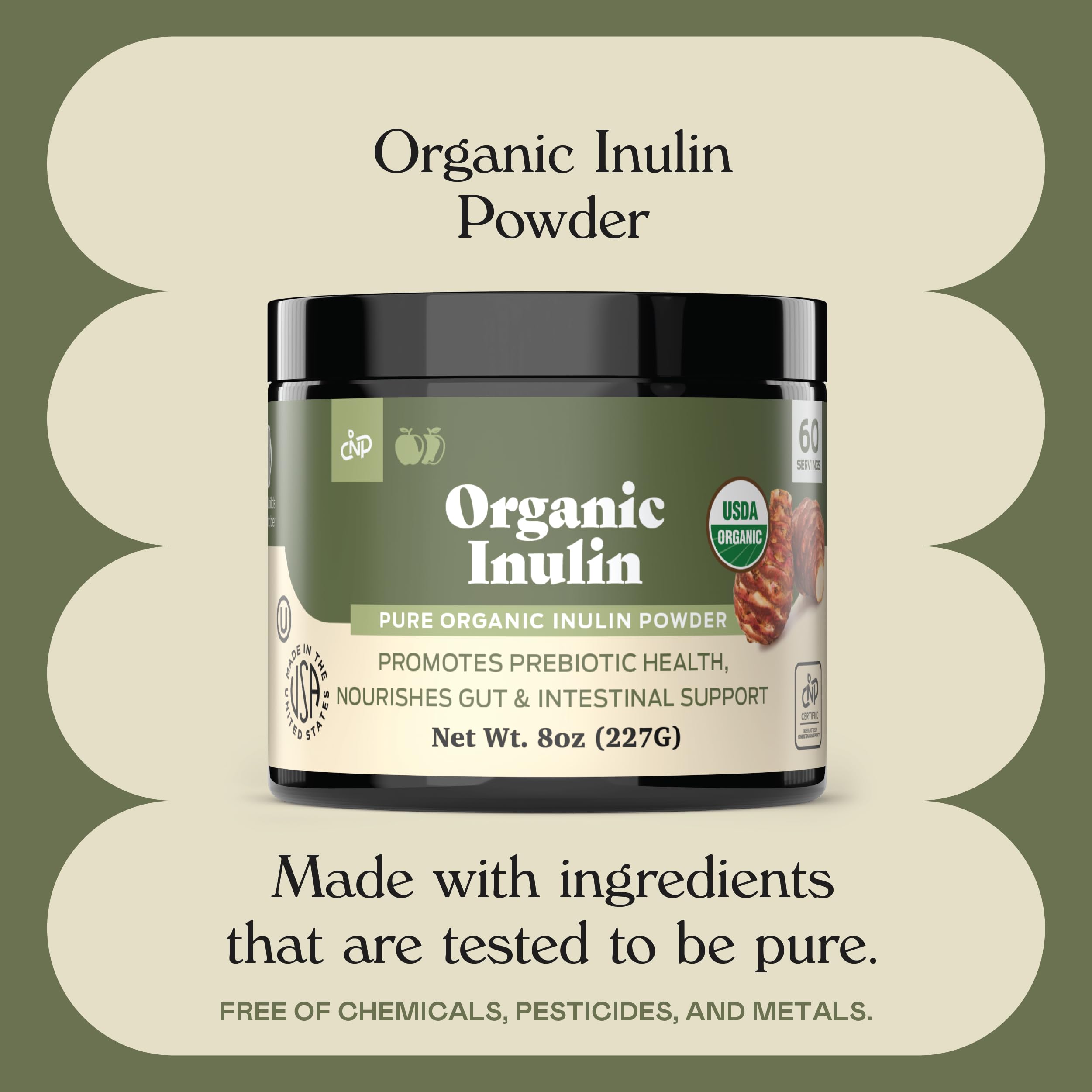 Complete Natural Products Inuline bio poudre — texture neutre et mélange facile