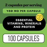 Complete Natural Products Poudre d'alfalfa organique – poudre verte riche en micronutriments.