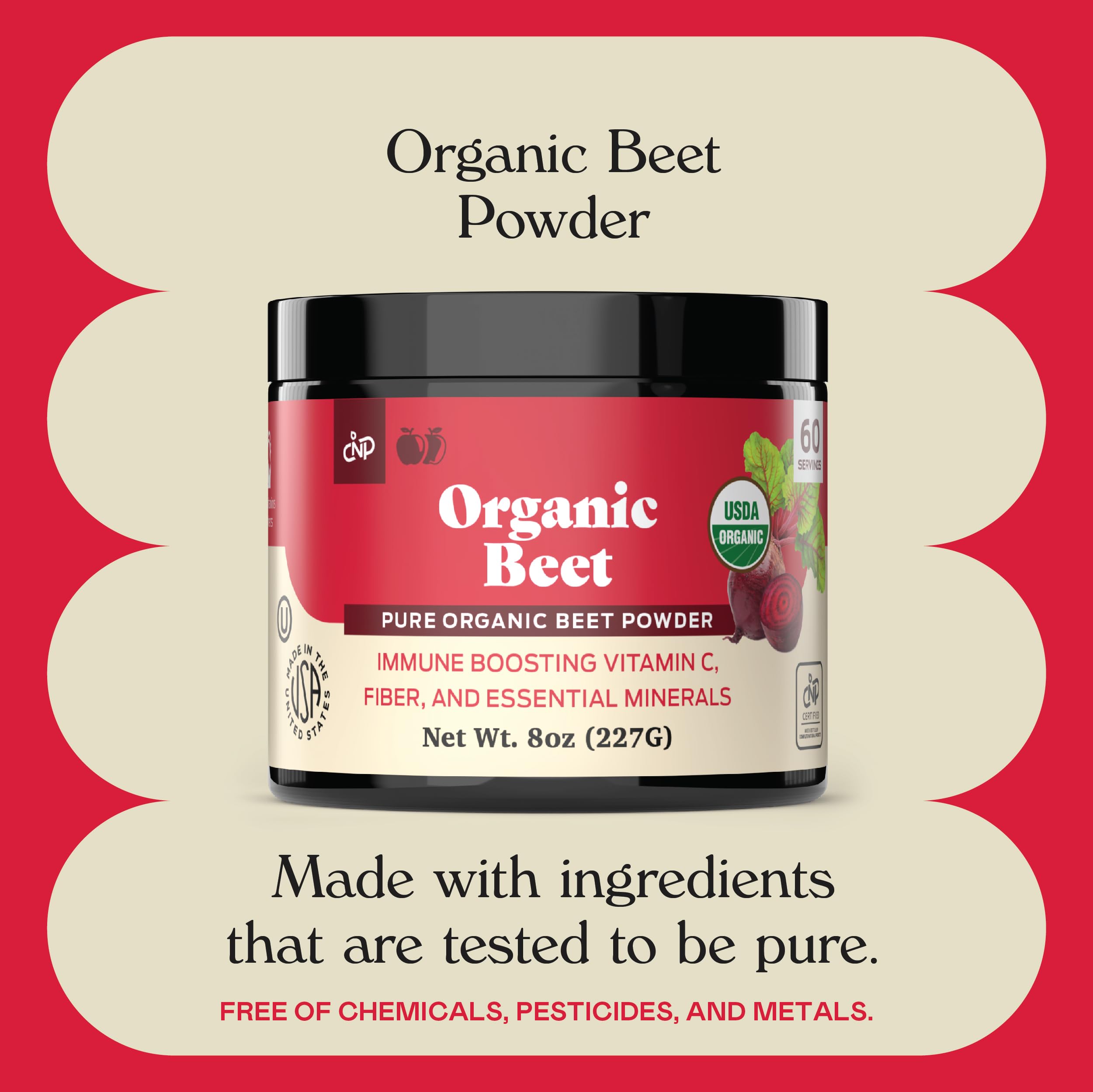 Concentre brut de betterave biologique prêt à être ajouté en vrac.