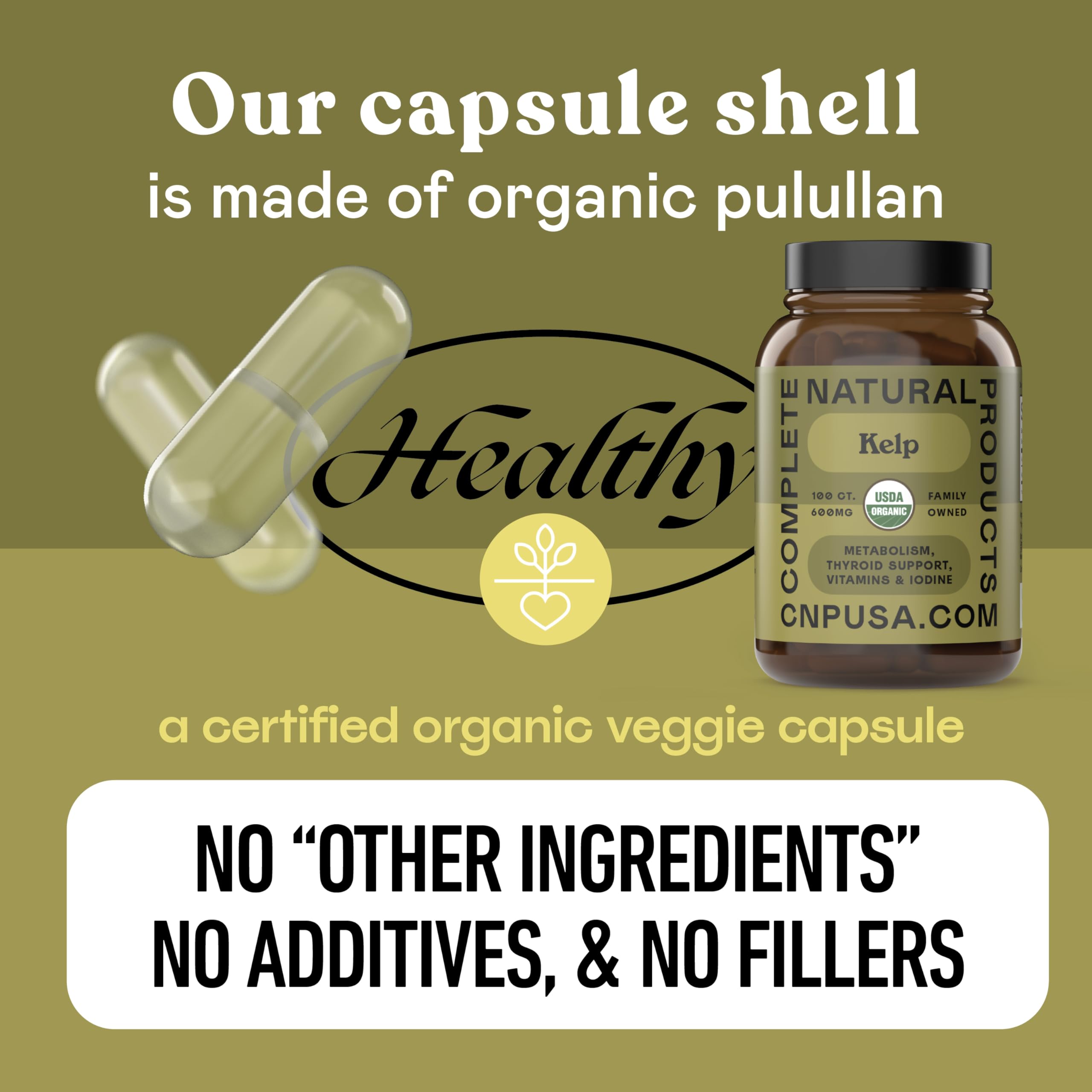 Complete Natural Products tableau nutritionnel, algue islandaise, information claire.