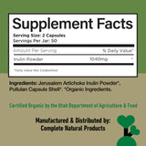 Fabrication américaine: Complete Natural Products Inuline Capsules 520mg, pureté et cohérence