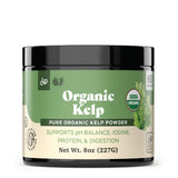 Complete Natural Products Poudre kelp bio dans son pot, source potentielle d’iode.