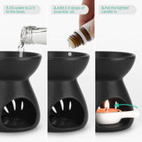 Ensemble ComSaf 1 brûleur, diffuseur d'arômes pour salon et chambre.