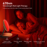COMSYNC veilleuse rouge 670nm pour ambiance rassurante et aide a l'endormissement.
