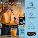 Gouttes Propolis Comvita, usage buccal pratique pour le confort quotidien.