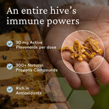 Propolis Comvita, gouttes pour gorge apaisante et formule sans alcool.