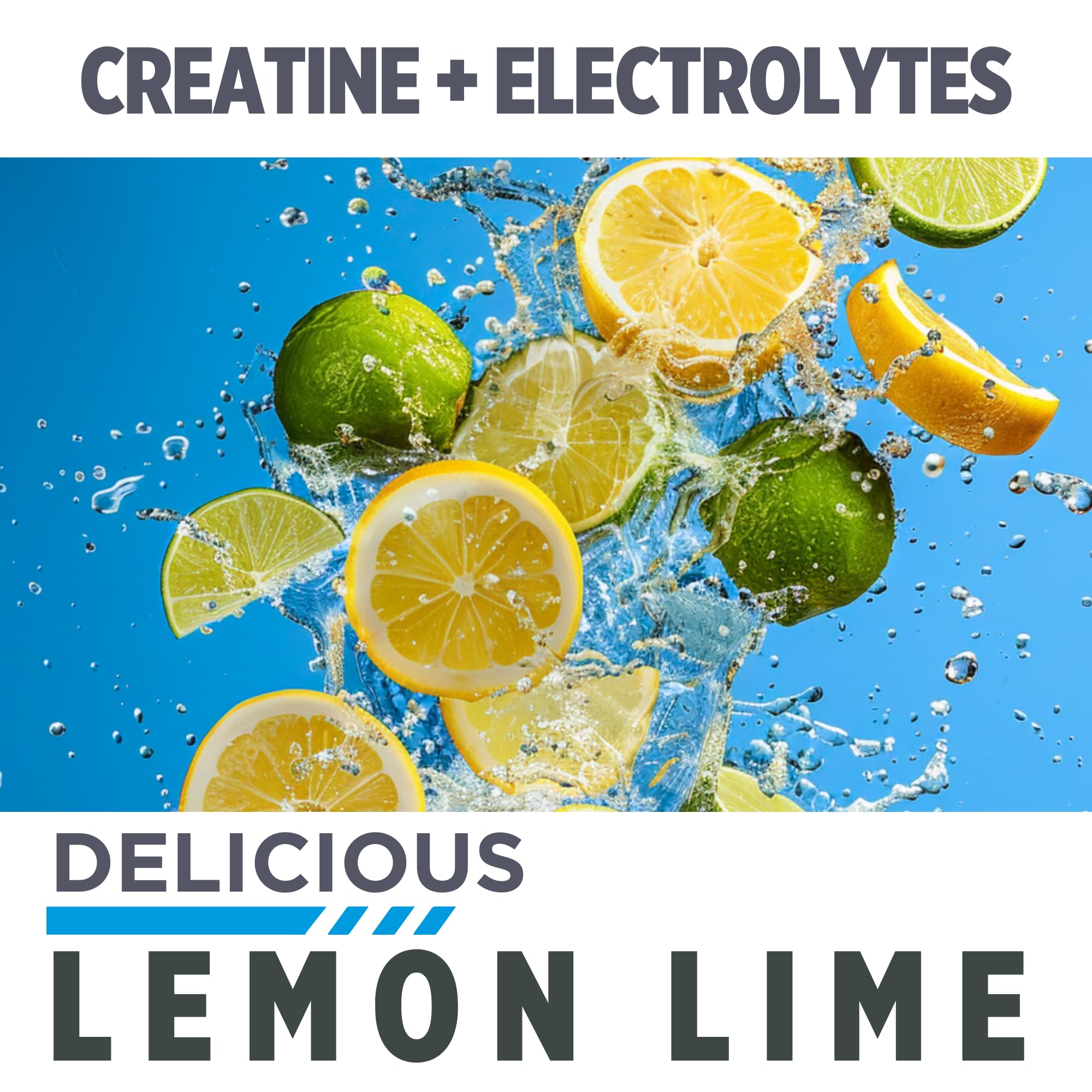 Goût citron-lime CON-CRET, hydratation rafraîchissante sans sucre.
