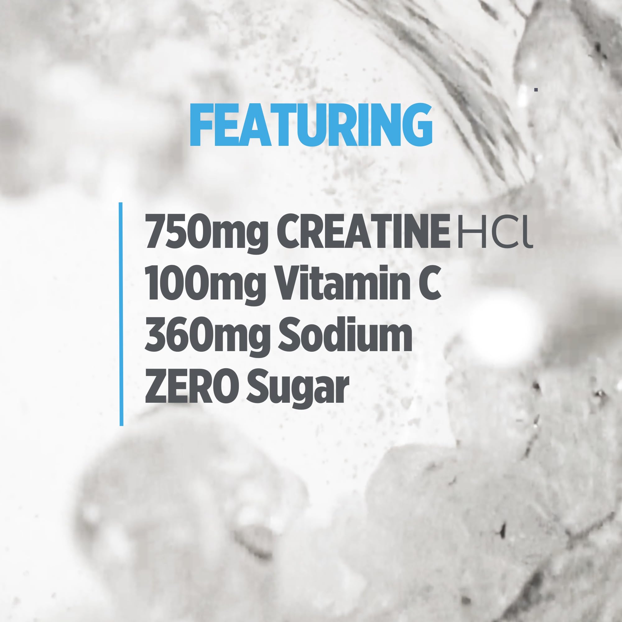 CON-CRET Creatine HCl + Hydration, option sans sucre adaptée à un régime