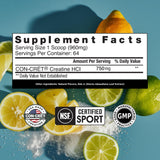 CON-CRET Creatine HCl Poudre — dose facile et efficace