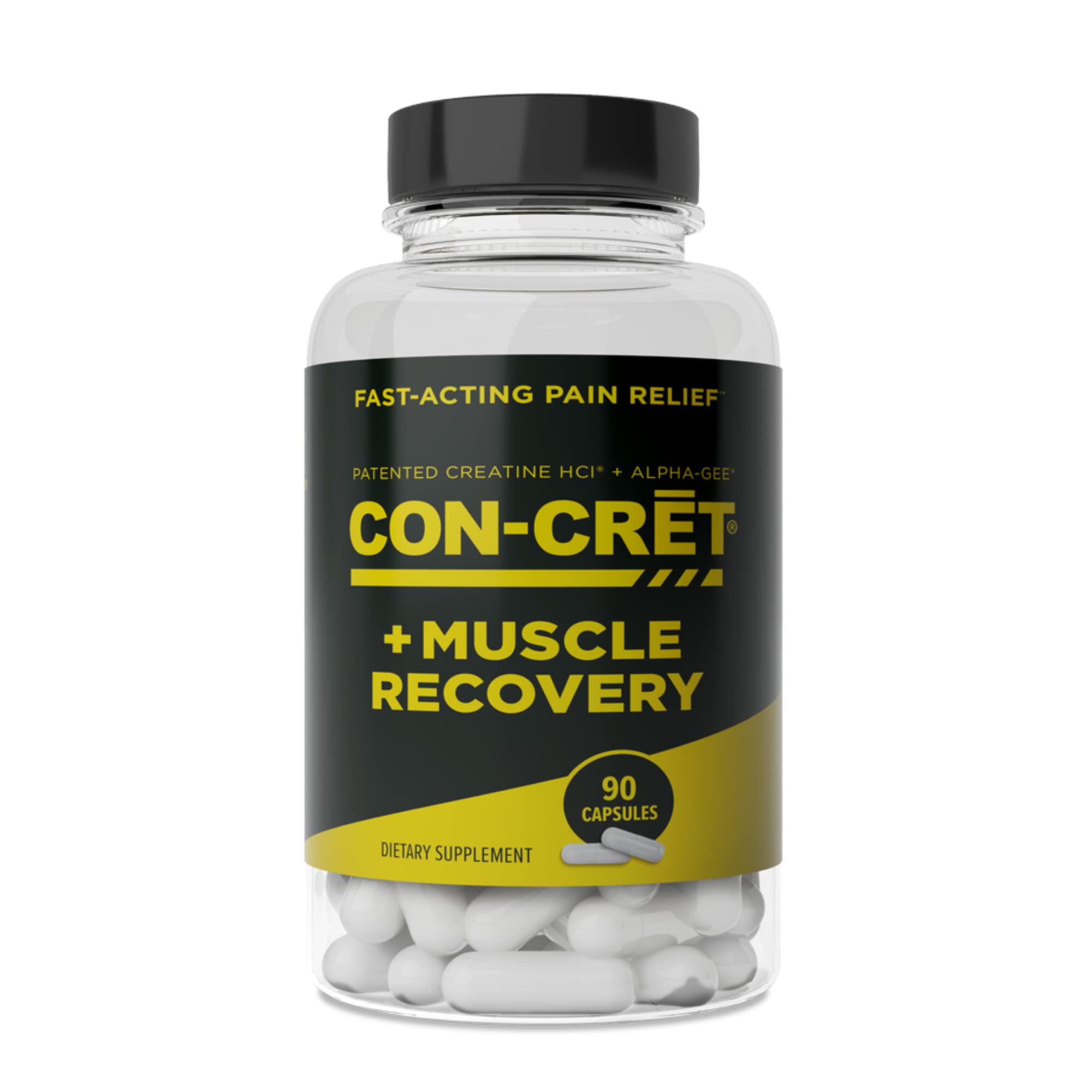 Bouteille CON-CRET Promera montrant l’étiquette, soutien récupération musculaire après l’effort.