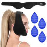 Bandeau CONBELLA pour tête avec glace, soulagement potentiel après dents de sagesse.
