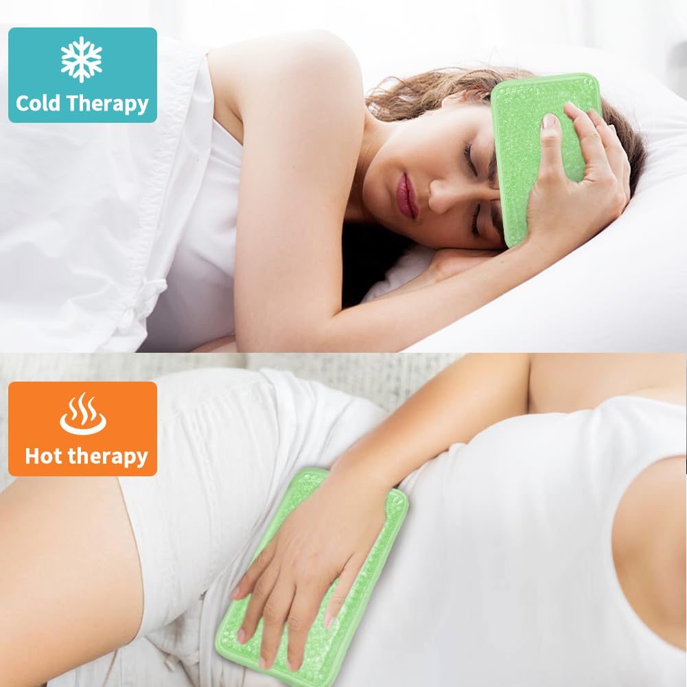 CONBELLA glace pour cheville rectangulaire verte, démonstration d’utilisation ciblée pour soulager l’inconfort local.
