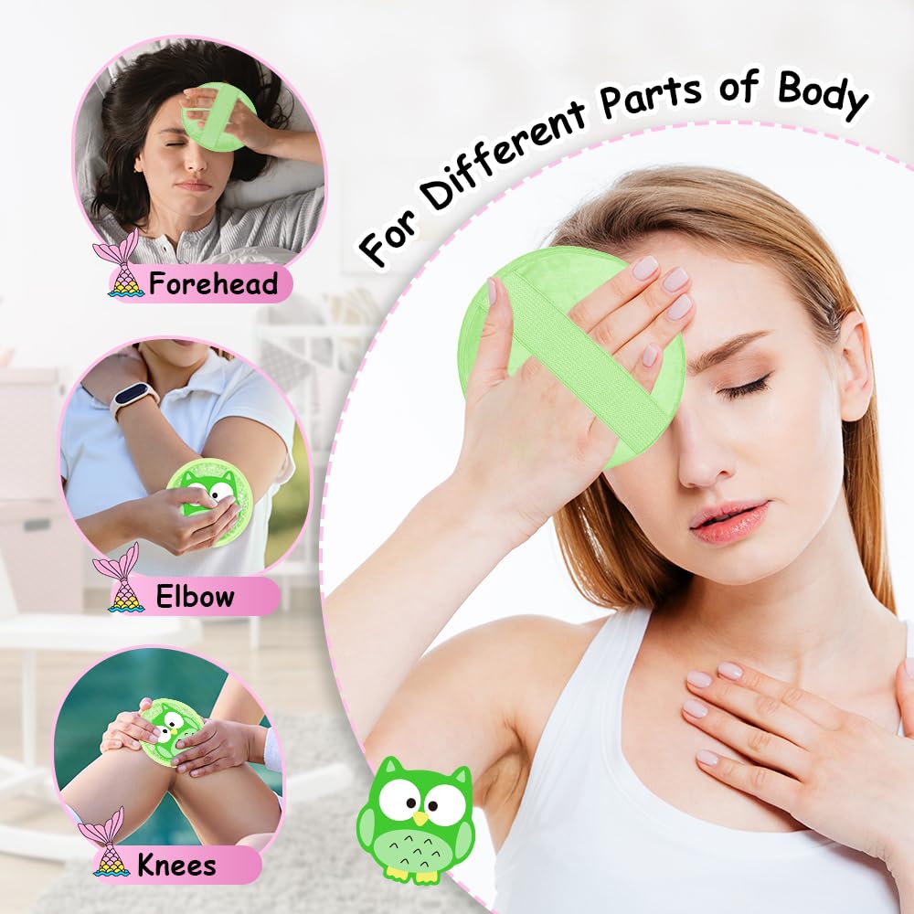 Pack CONBELLA de 4,8 pouces appliqué sur le visage pour un refroidissement précis.