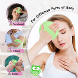 Pack CONBELLA de 4,8 pouces appliqué sur le visage pour un refroidissement précis.