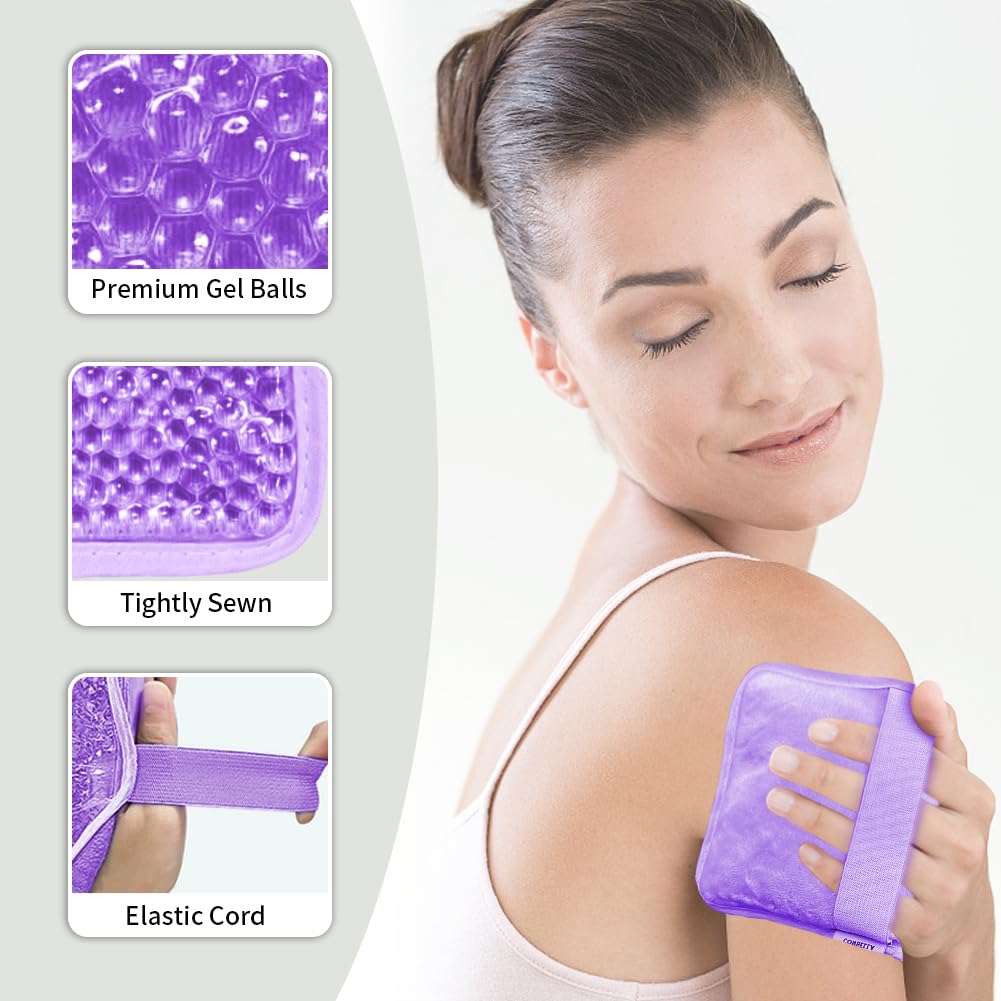 CONBELLA Pack Gel Glace Cheville, refroidissement ciblé après entorse légère.