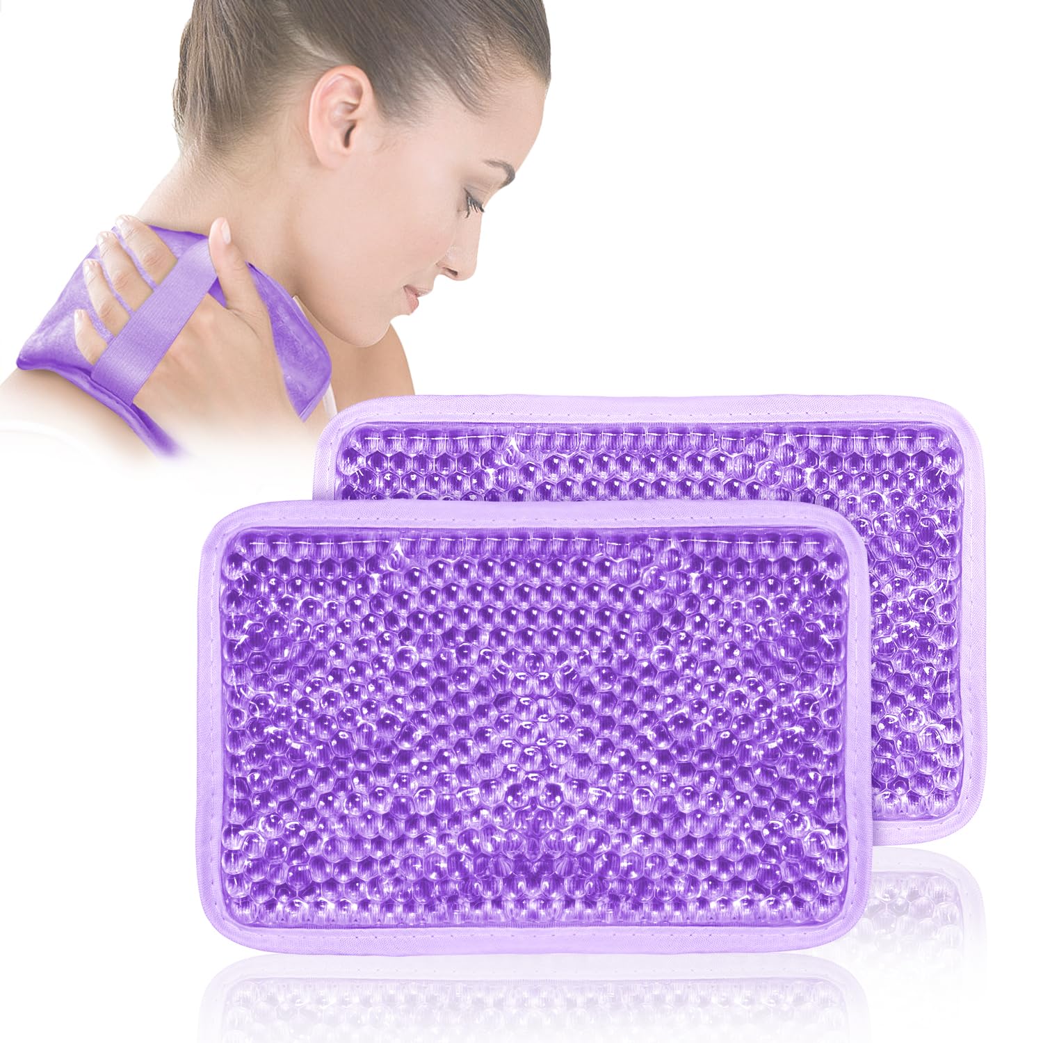 CONBELLA Pack Gel Glace Genou, soulage potentiellement douleur et inflammation après effort.