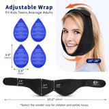 Poches internes du bandeau CONBELLA pour packs de gel, maintien sécurisé.
