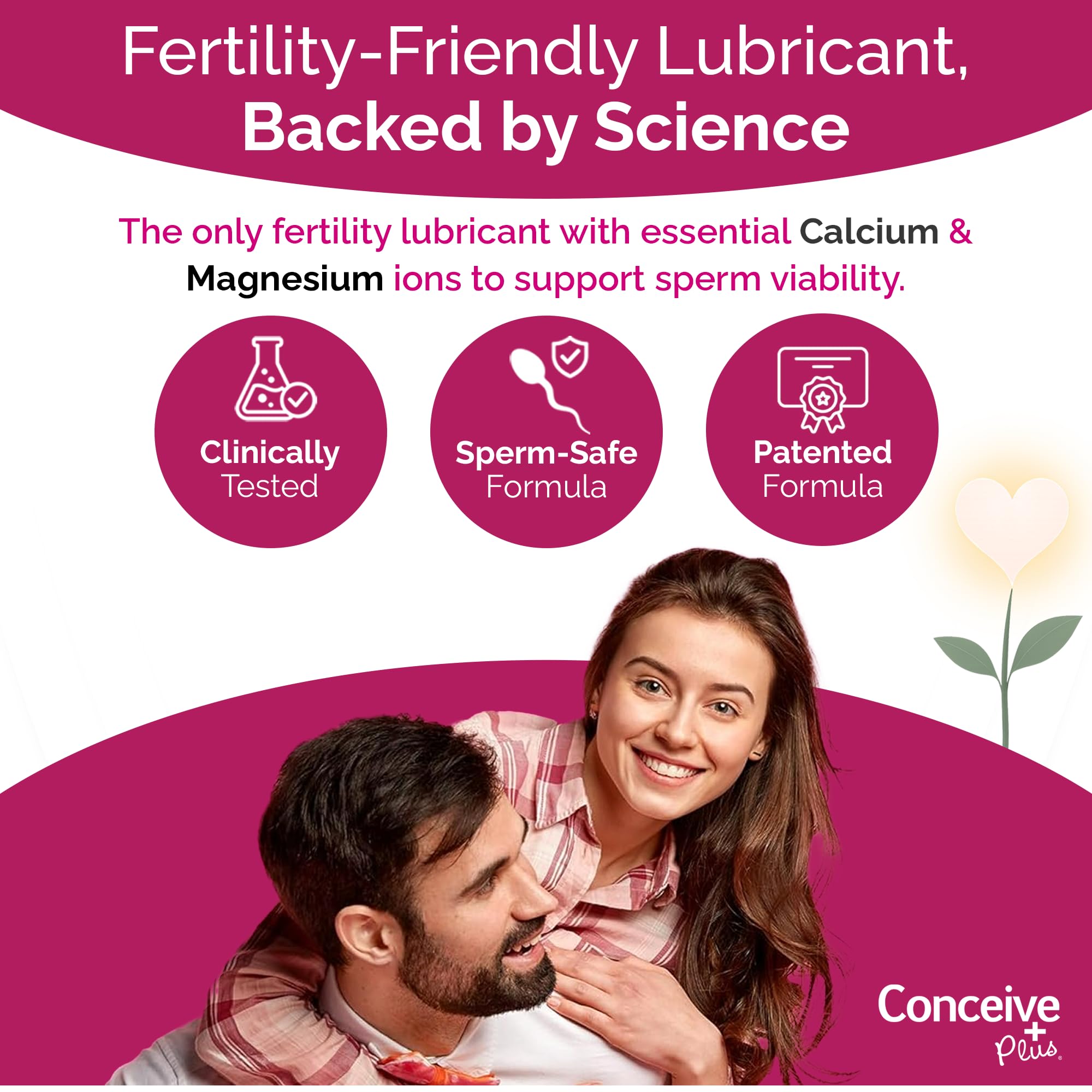 CONCEIVE PLUS-lubrifiant-base-eau: douceur et compatibilité lors des rapports.