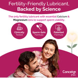 CONCEIVE PLUS-lubrifiant-base-eau: douceur et compatibilité lors des rapports.