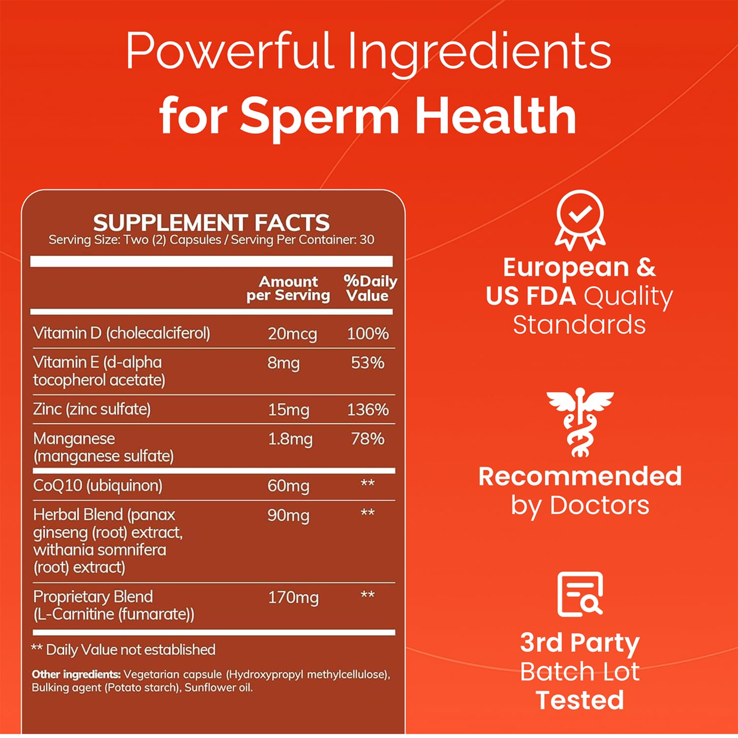 CONCEIVE PLUS compte spermatozoïdes: format capsules pour le comptage