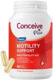 CONCEIVE PLUS motilité masculine: flacon et gélules pour soutenir la motilité