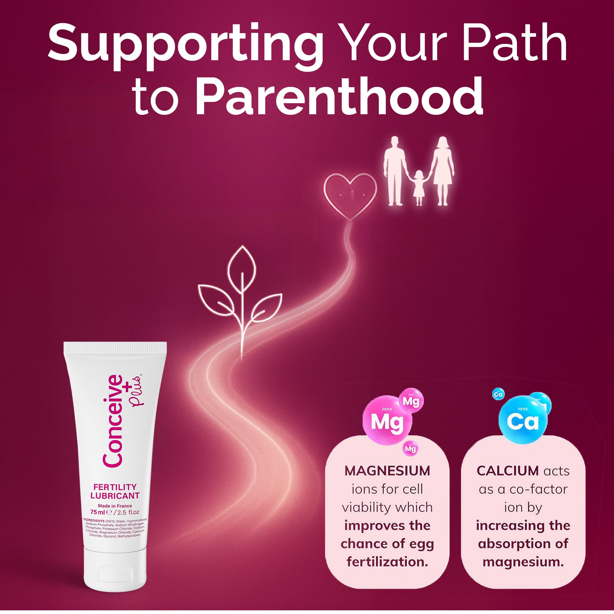 CONCEIVE PLUS-texture-douce-lubrifiant: sensation lisse et non collante.
