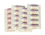 Emballage clair 4 sachets de 5, totalisant 20 unités pour rangement facile