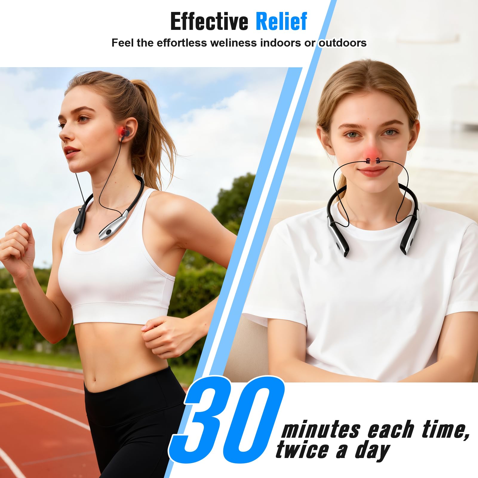 Conception légère de collier pour une utilisation mains libres.
