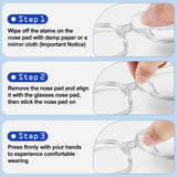 Consss plaquettes nez adhérence longue durée pour lunettes en place toute la journée.
