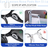 Consss plaquettes nez compatibilité montures métalliques pour un ajustement durable.
