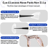 Consss plaquettes nez confort ergonomique pour un port quotidien sans glissements.