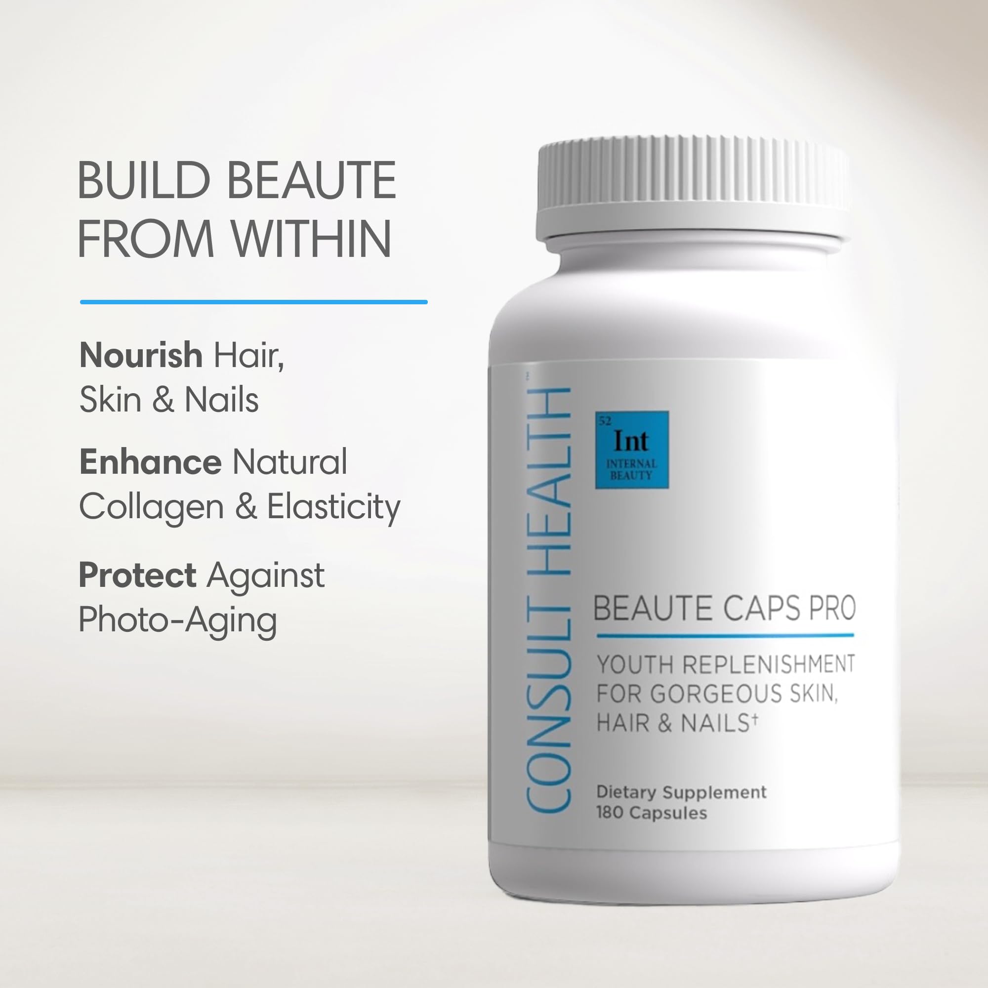Consult Beaute Cap Pro bouteille avec capsules visibles pour une utilisation quotidienne.