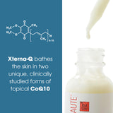 CoQ10 et peptides: ingrédients clés du Sérum Consult Beaute XTERNA-Q pour la peau.