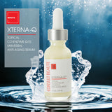 Sérum XTERNA-Q Consult Beaute, pompe doseuse facilitant l'application légère et rapide.