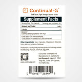 Capsules CONTINUAL - G Glyteine 400 mg en gros plan.