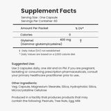 Étiquette CONTINUAL - G Glyteine 400 mg affichant le dosage quotidien.