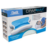 Contour CPAPMax, forme carrée adaptée à toutes les positions de sommeil.