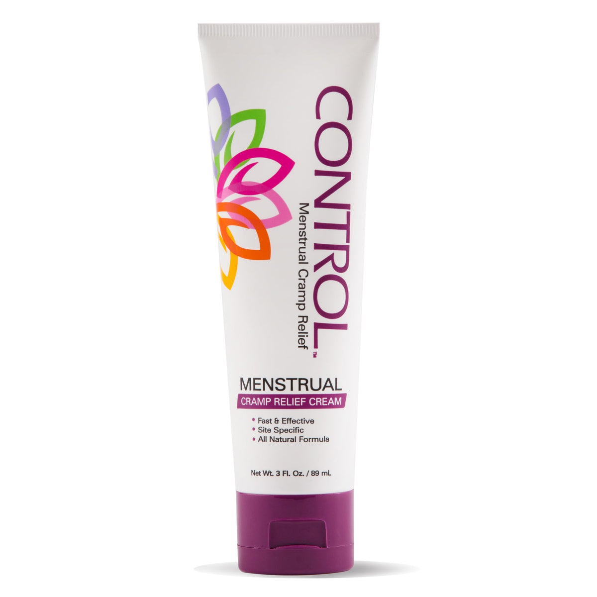 CONTROL crème soulage crampes menstruelles, application ciblée sur l'abdomen.