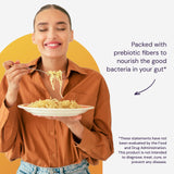 Non-OGM et sans gluten – étiquette claire sur le produit Healthy Origins.